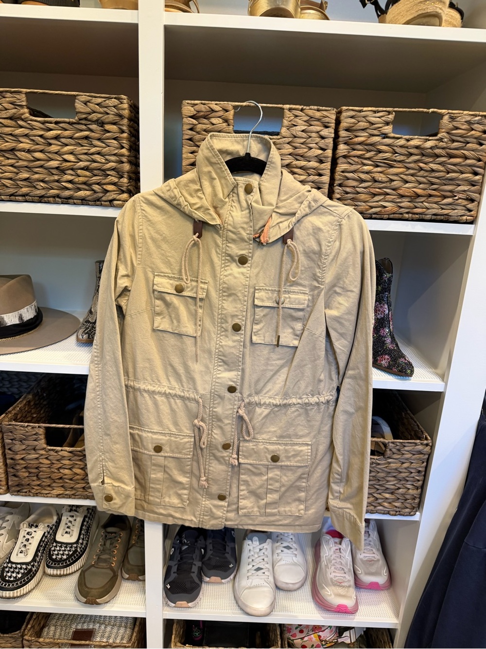 Market & Spruce Khaki Utility Jacket